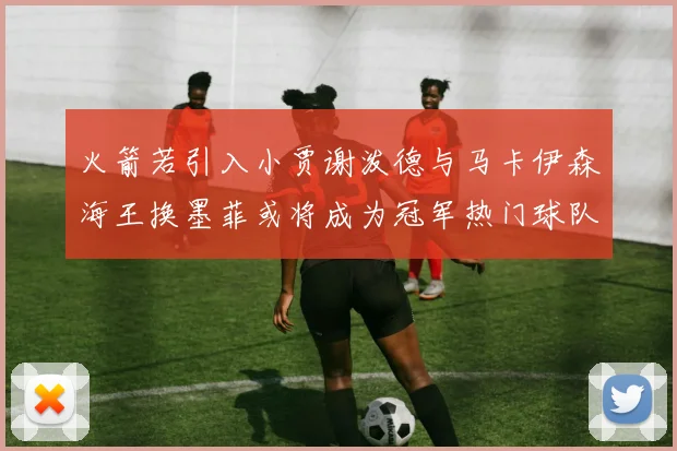 火箭若引入小贾谢泼德与马卡伊森海王换墨菲或将成为冠军热门球队