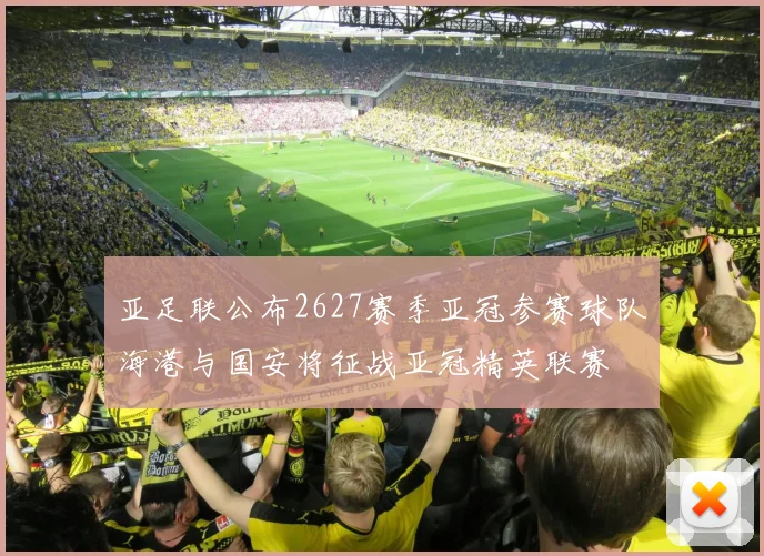 亚足联公布2627赛季亚冠参赛球队海港与国安将征战亚冠精英联赛